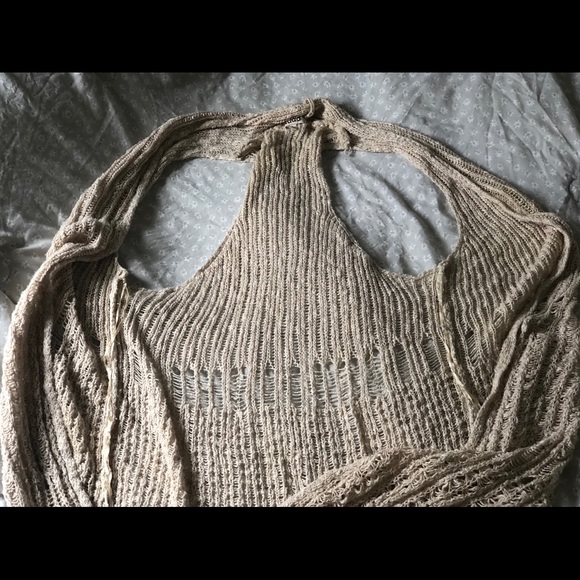 Long Sleeveless Sweater Cardigan - Picture 4 of 5